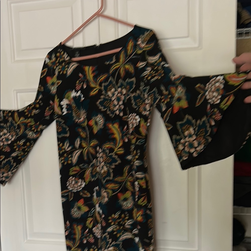 Floral Bell Sleeve Dress